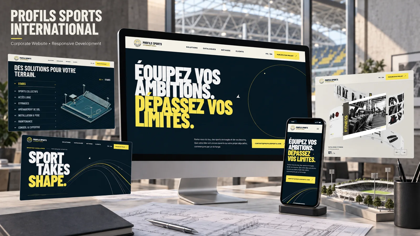 Présentation du projet Profils Sports et de ses interfaces